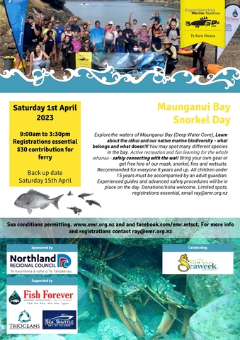 Maunganui Bay Snorkel Day Poster 2023